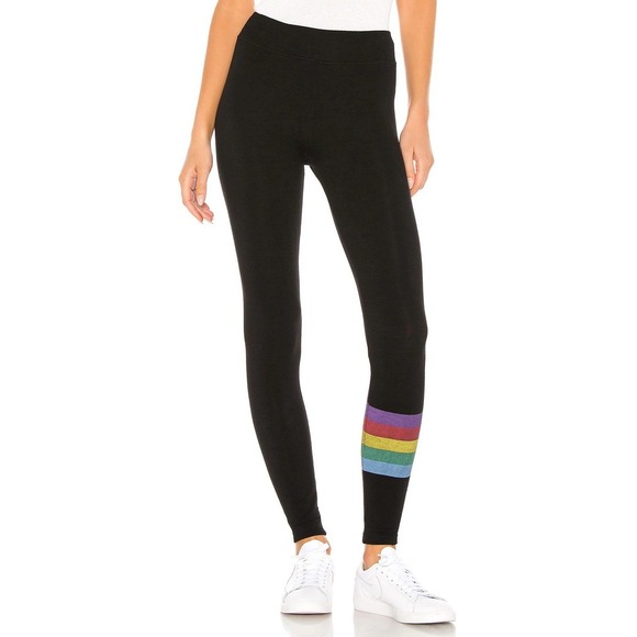 Sundry Pants - Sundry Rainbow Stripes Yoga Pant Size 2 (Medium) Leggings
